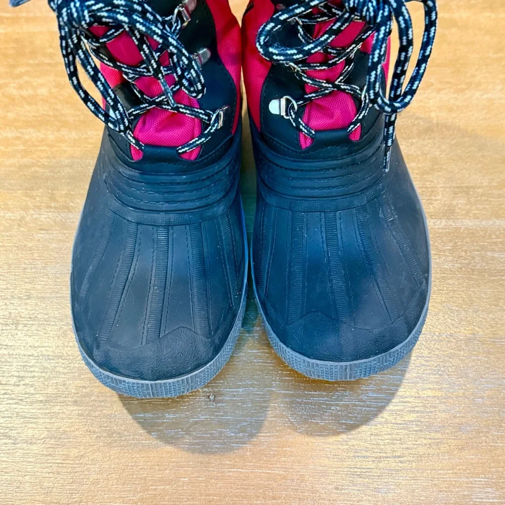 Pajar Womens Olga Waterproof Winter Boot Faux Fur Lining Side Zip Hot Pink Sz 8L